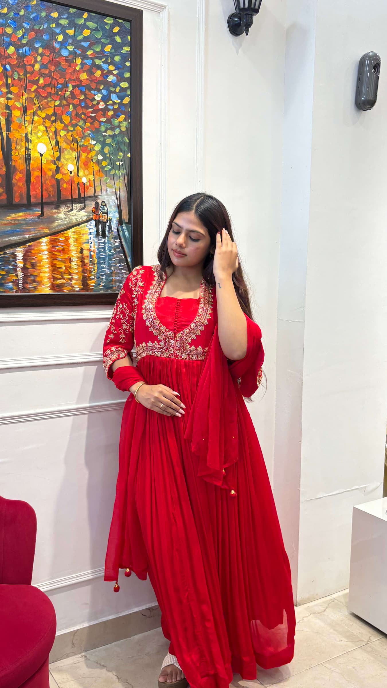 ‘’Syndore” – 2 Piece Anarkali Suit