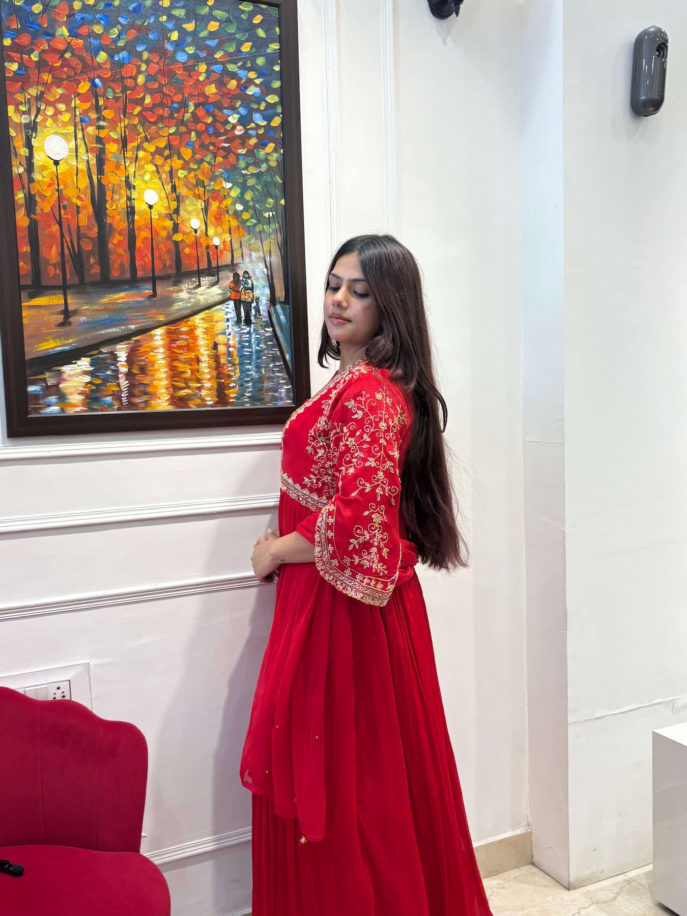 ‘’Syndore” – 2 Piece Anarkali Suit