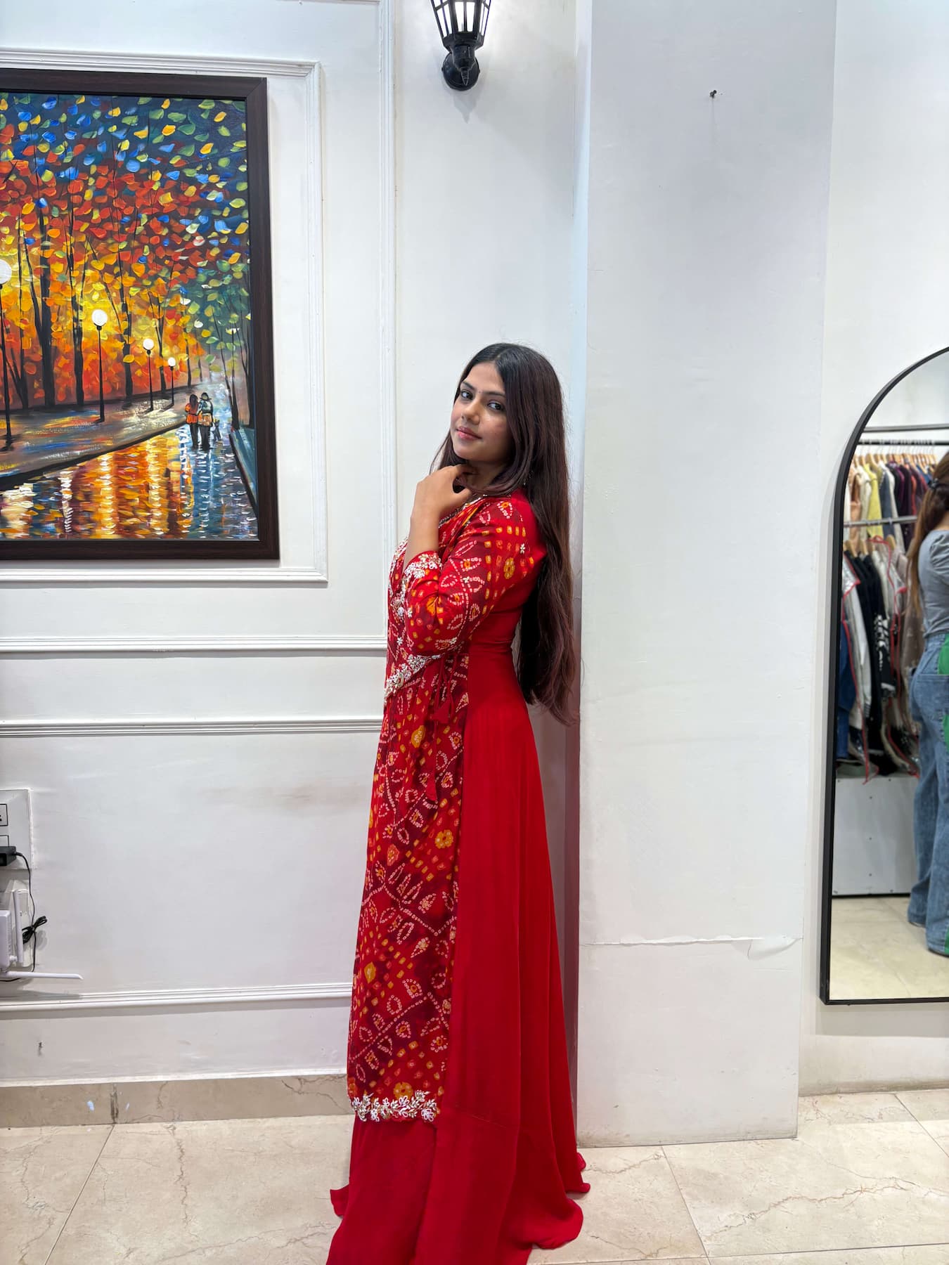 “Mehira” – Jaipuri Angrakha-Style Dress