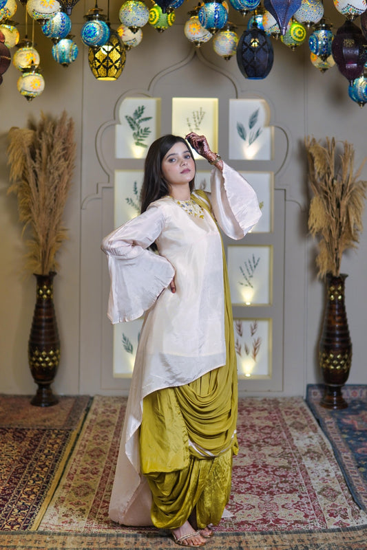 Amaira - 2 piece dhoti drape dress - Missova