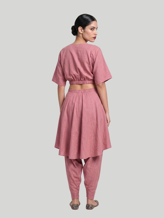 Blush Hour Draped Dhoti Pants - Missova