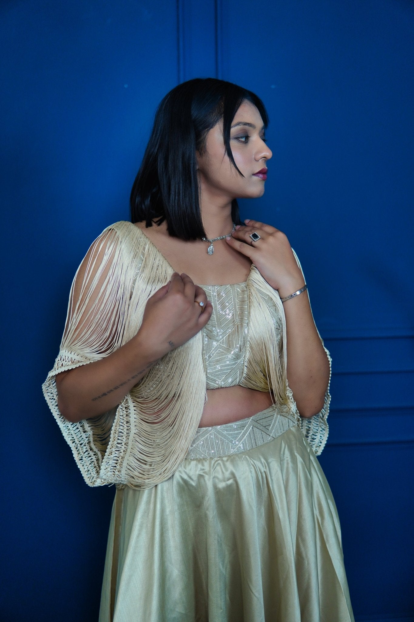 Champagne Glow Skirt Set - Missova