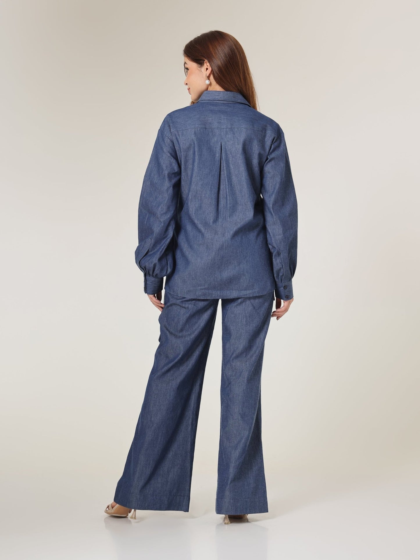 Indigo Asymm Side - Tie Wrap Top - Missova