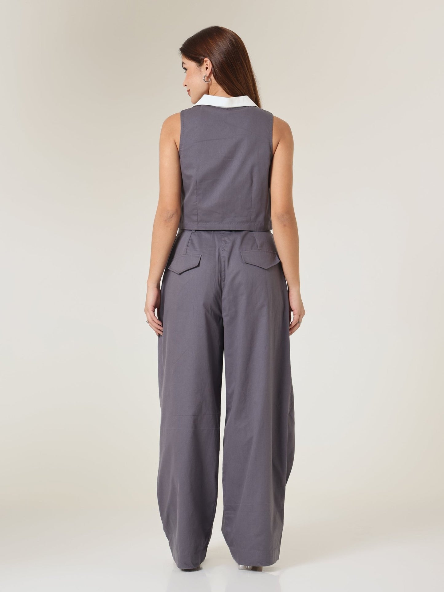 Kira Contrast Collar Vest - Missova