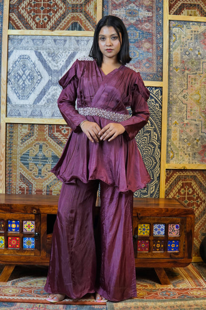 Peplum Palazzo Set