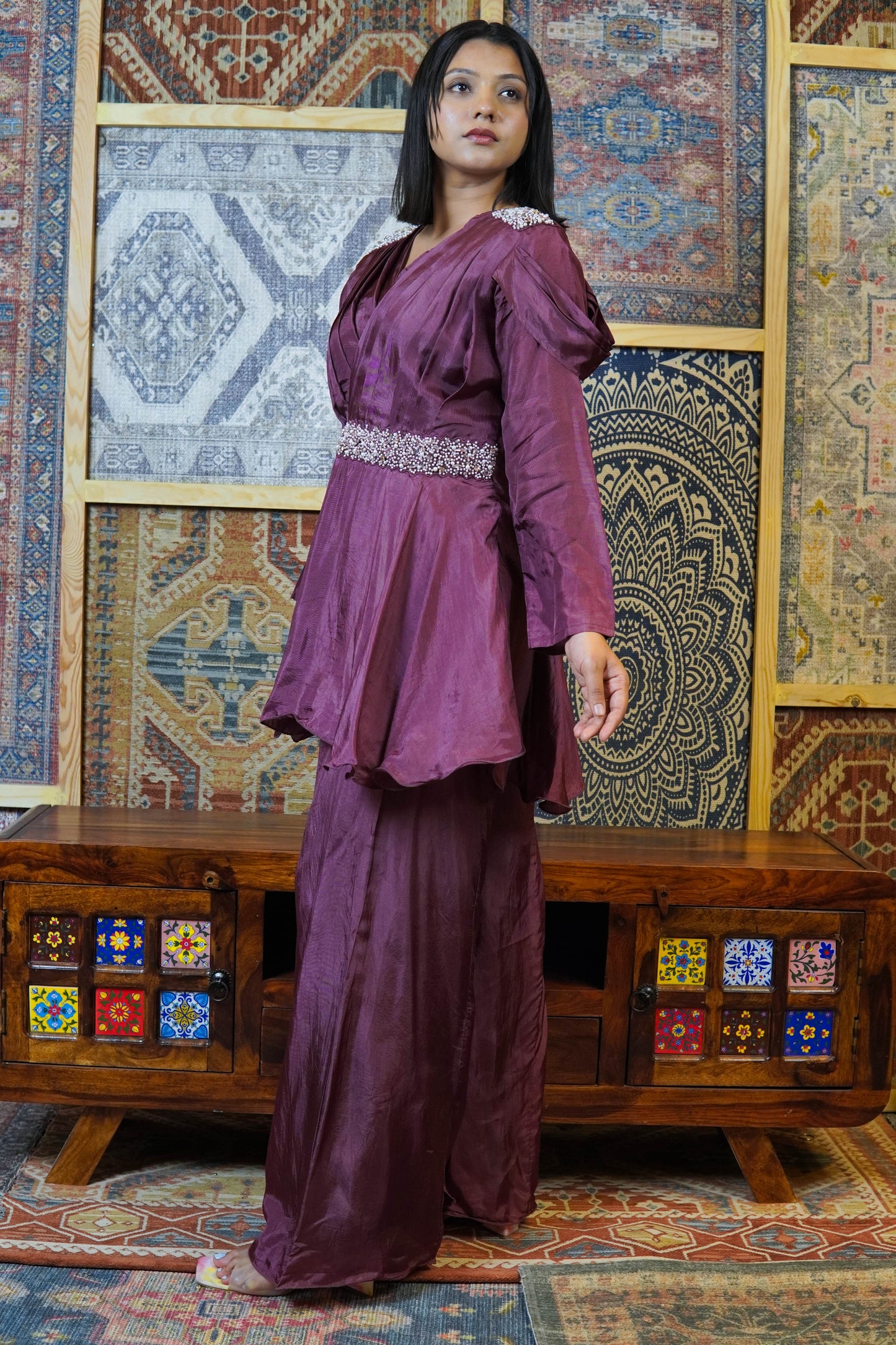 Peplum Palazzo Set