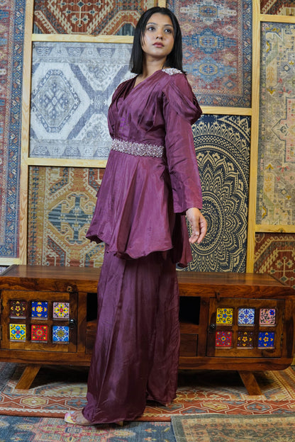 Peplum Palazzo Set