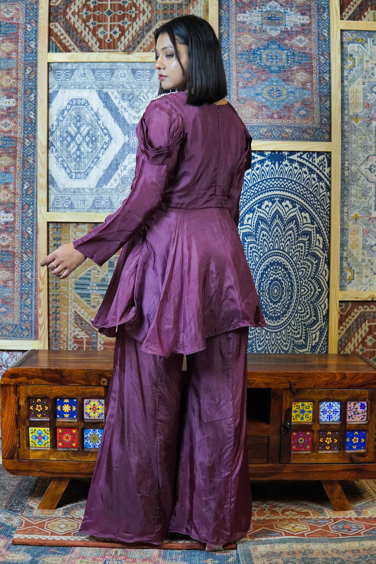 Peplum Palazzo Set