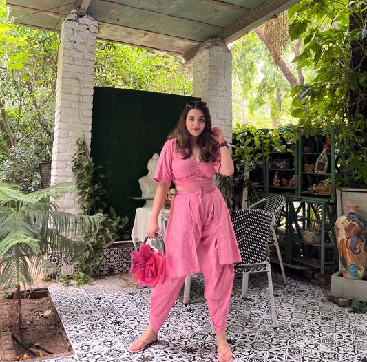 Pink vacation- 2pc co-ord set