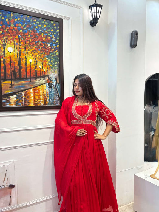 ‘’Syndore” – 2 Piece Anarkali Suit