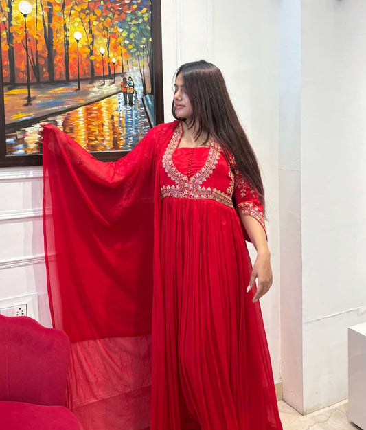 ‘’Syndore” – 2 Piece Anarkali Suit