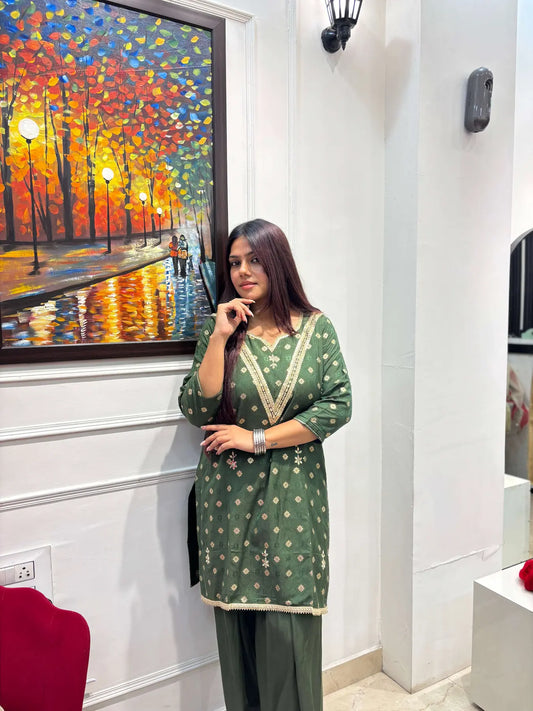 “Zahra” – 2 Piece Farshi Salwar Co-ord Set