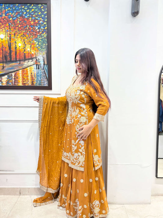‘’Saanvi” – 3 Piece Garara Set