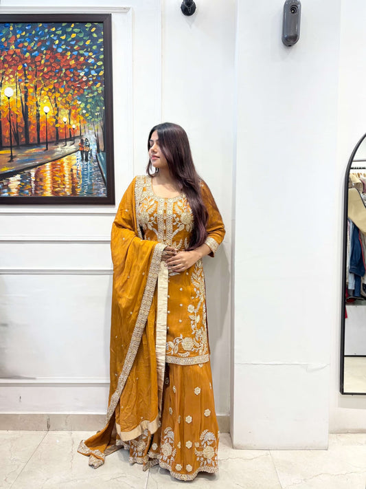‘’Saanvi” – 3 Piece Garara Set