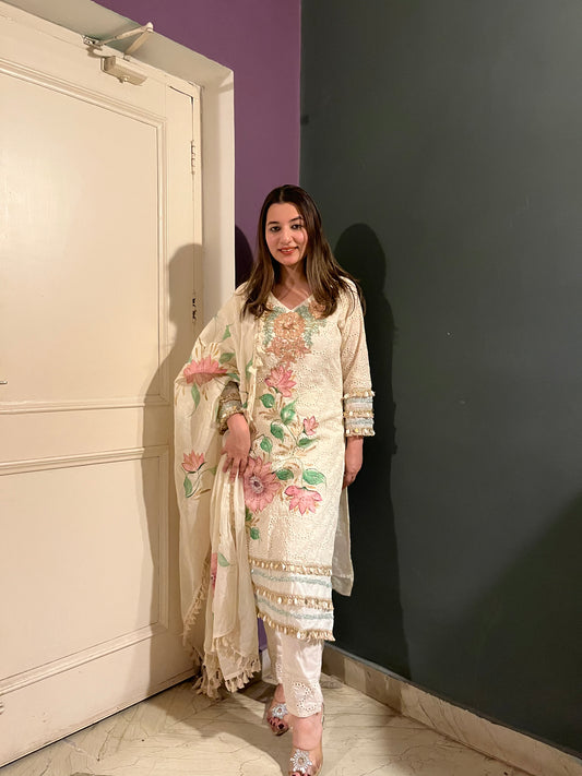 Mehak - 3 piece Chikankari Suit
