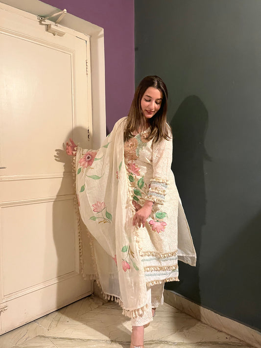 Mehak - 3 piece Chikankari Suit