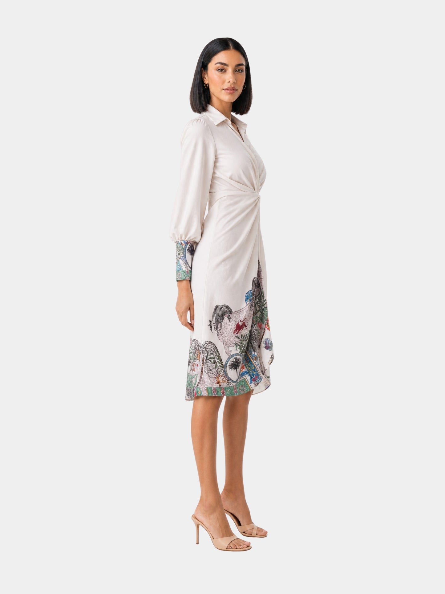 Oasis Relaxed Wrap Midi Dress