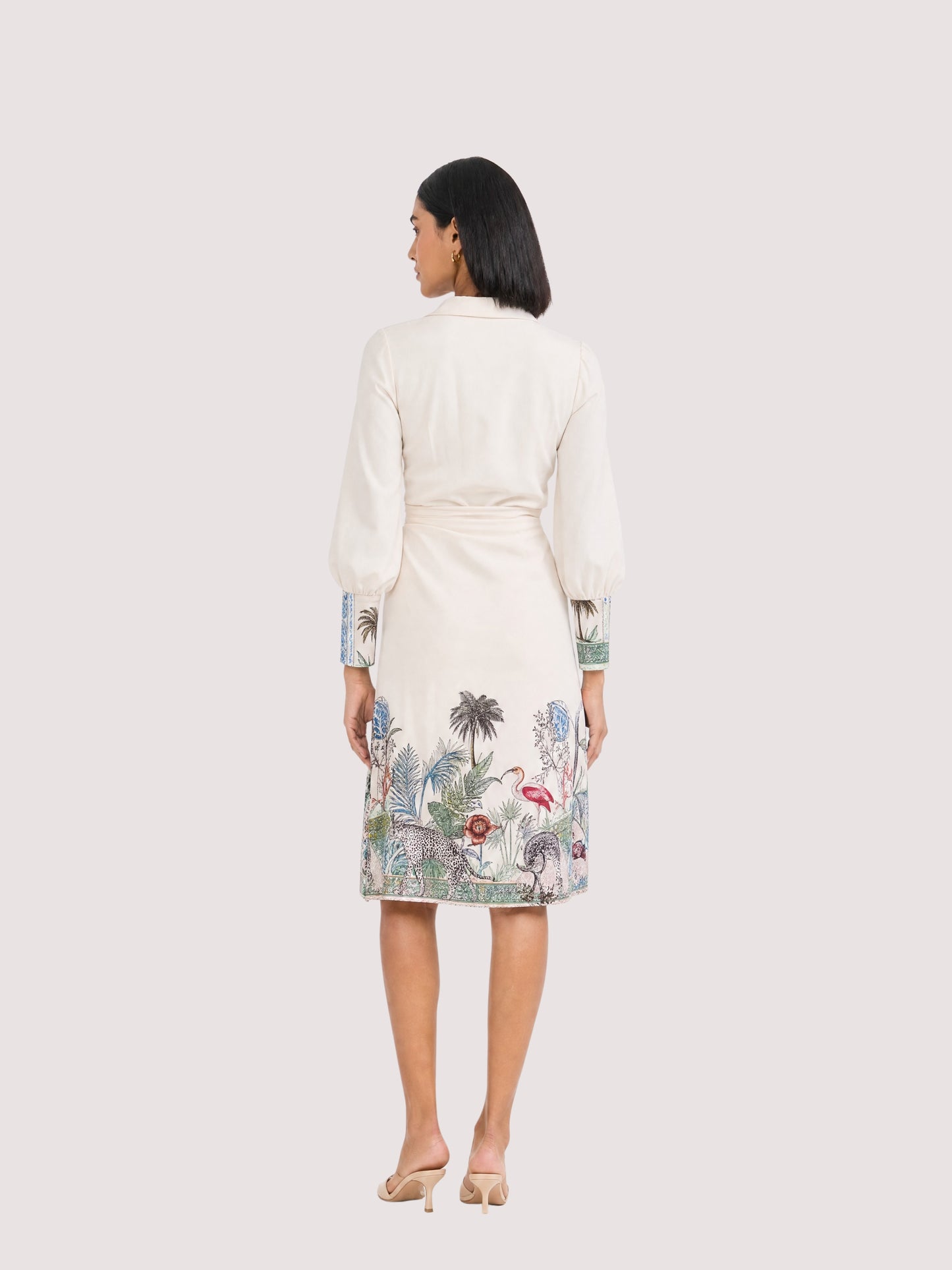 Oasis Relaxed Wrap Midi Dress