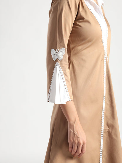 Aveline Relaxed A-Line Midi Dress - Missova