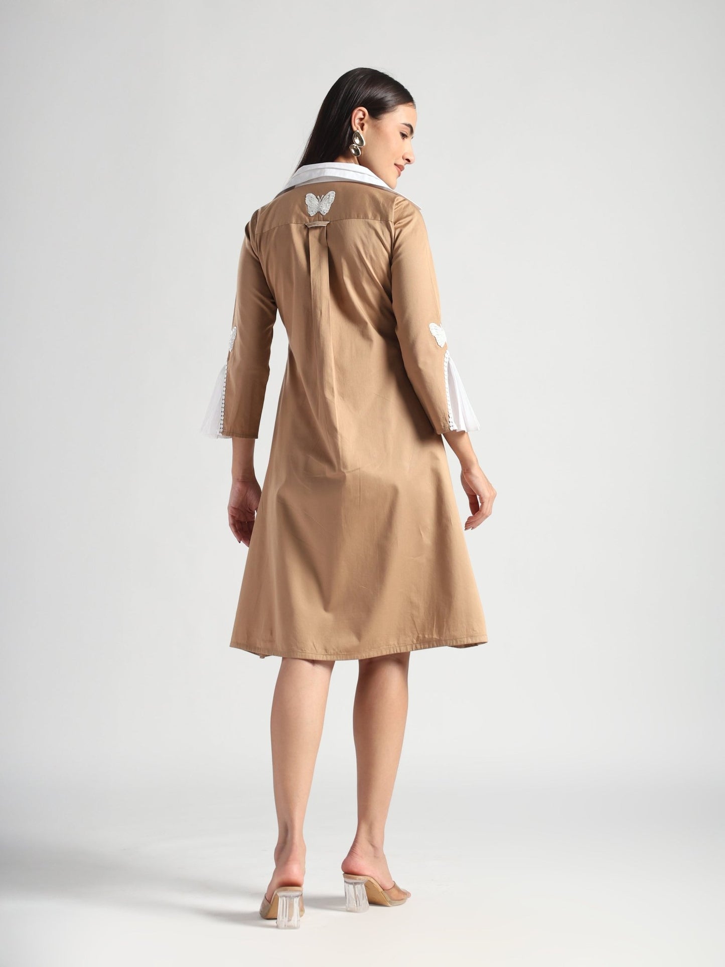 Aveline Relaxed A-Line Midi Dress - Missova