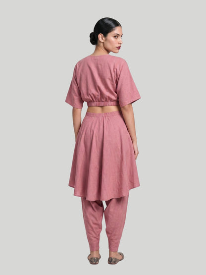 Blush Hour Draped Dhoti Pants - Missova