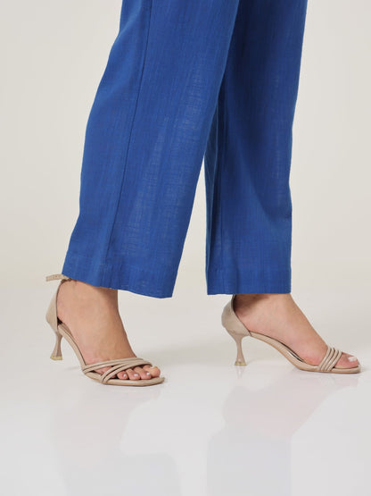 Cyan Relaxed Straight - Leg Trousers - Missova