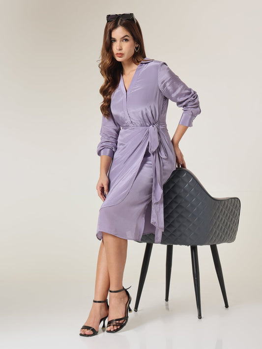 Iris Wrap - Style Midi Dress - Missova