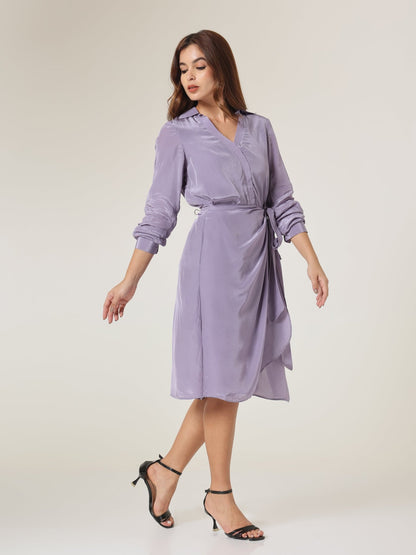 Iris Wrap - Style Midi Dress - Missova