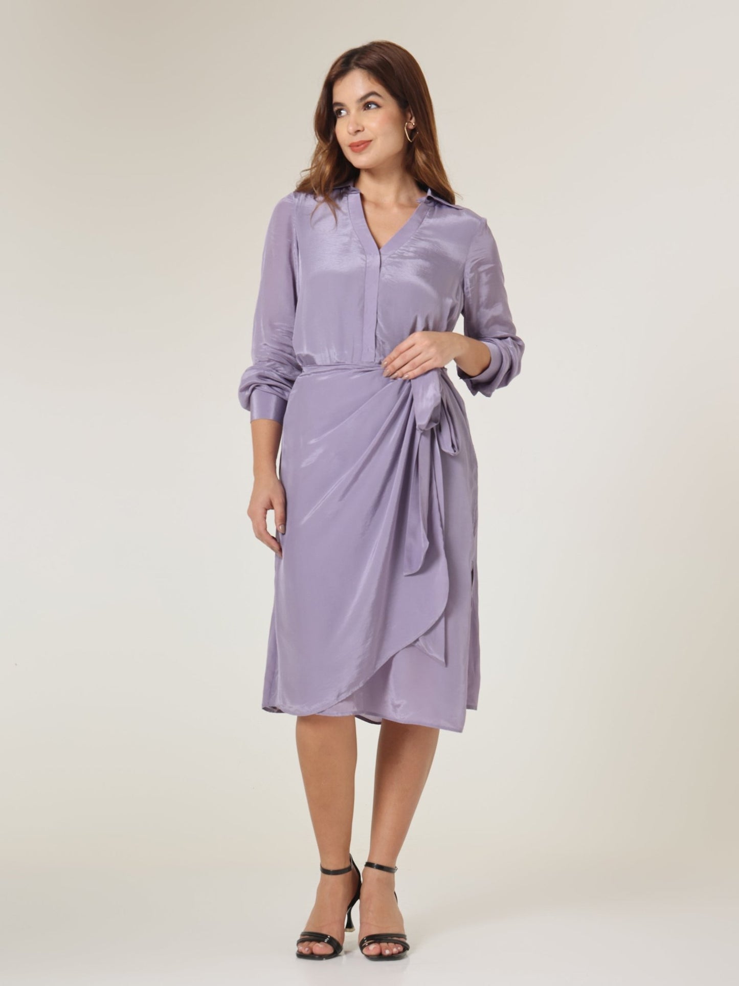 Iris Wrap - Style Midi Dress - Missova