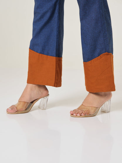 Replay Contrast - Hem Straight Pants - Missova