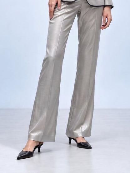Stardust Metallic Flared Pants - Missova